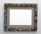 Paper clips, black frame resin