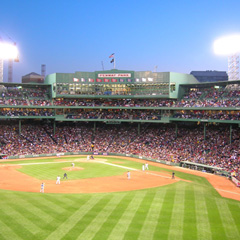 Boston, Massachusetts' famous Fenway Park baseball field