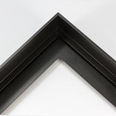 This metal molding features a thin profile, with straight brushed surface offering basic simplicity.