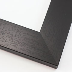 This simple frame features a flat, matte Dark Espresso Black finish with wood grain details. It is constructed of high quality, lightweight Styrofoam.

2 " width: ideal for small to large artwork. The clean modern lines of this frame make it the perfect fit for a wide variety of paintings, photos and giclee prints.