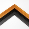 3/4 " deep Pecan-Wood Wash Floater Frame