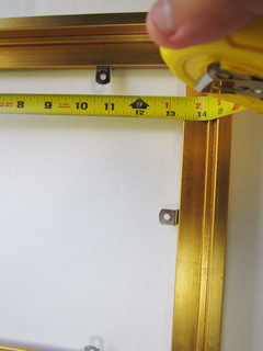 For stepped floater frames, make sure you measure from the edges of the steps.